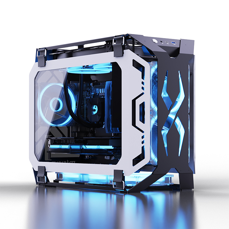 Pc Gaming New - เคสคอมพิวเตอร์ Lovingcool ดีไซน์ใหม่แบบเปิดโล่ง รองรับเมนบอร์ด Micro ATX