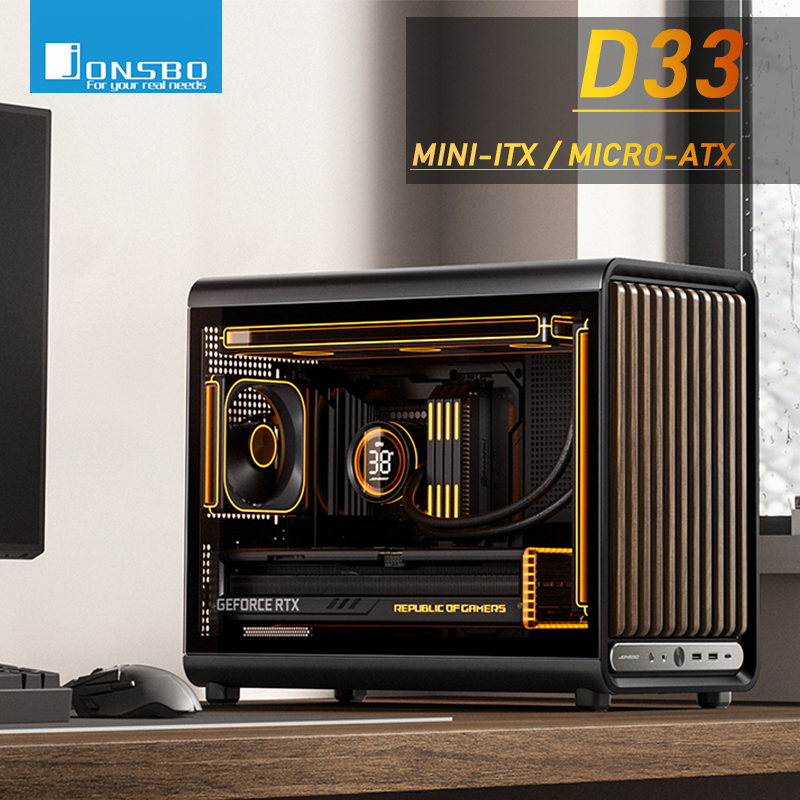 Pc Gaming Center - เคสคอมพิวเตอร์ Jonsbo D33 MATX Mini-ITX สำหรับเดสก์ท็อป