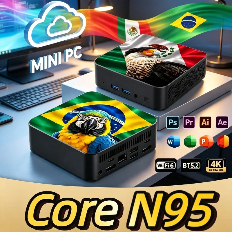 Pc Gaming New - 2026 นิวเม็กซิโก บราซิล แฟล็ก คอมพิวเตอร์ตั้งโต๊ะขนาดเล็กประสิทธิภาพสูง Core