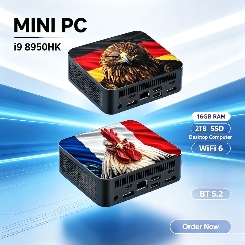Pc Gaming I9 - คอมพิวเตอร์เกมมิ่งขนาดเล็ก Intel i9 8950HK 2026, RAM