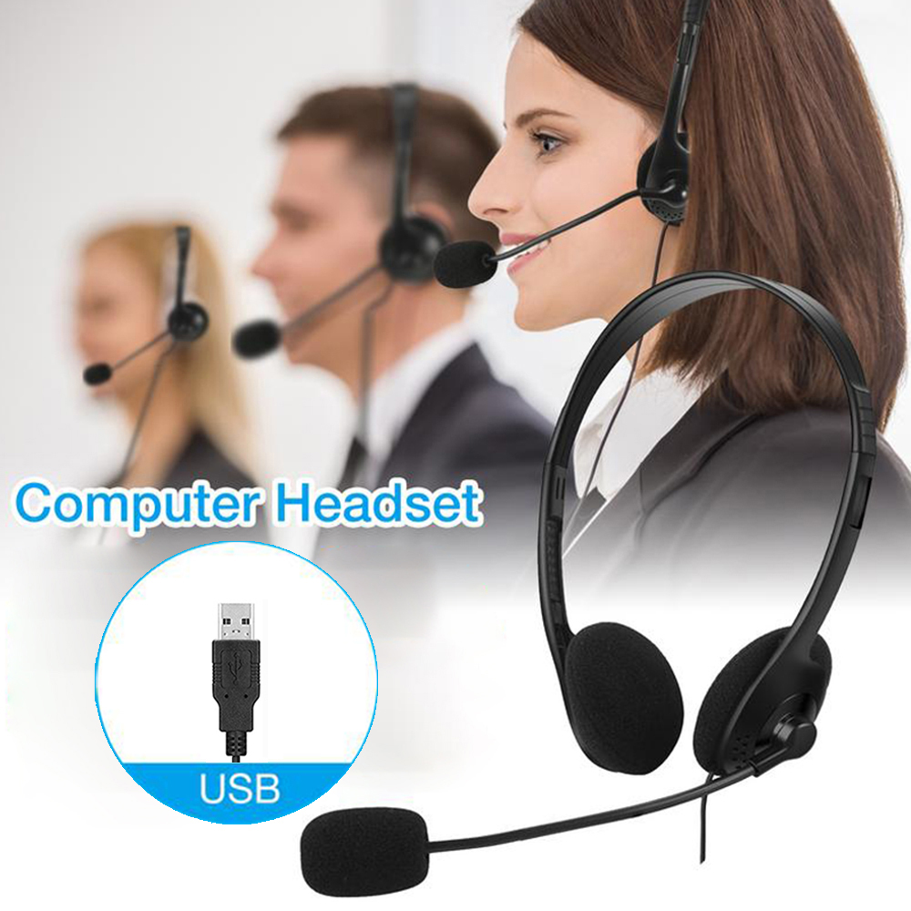 Call Center USB หูฟังคอมพิวเตอ - Pc Gaming Center บทวิจารณ์และราคา