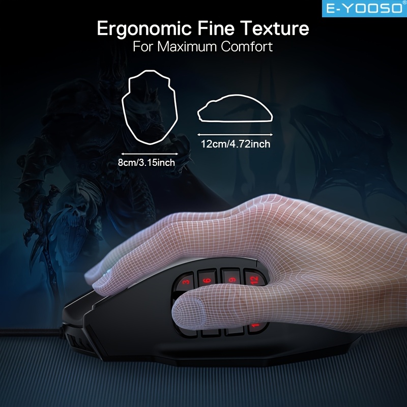 เมาส์เกมมิ่งแบบมีสาย E-YOOSO R - Pc Gaming Editing บทวิจารณ์และราคา