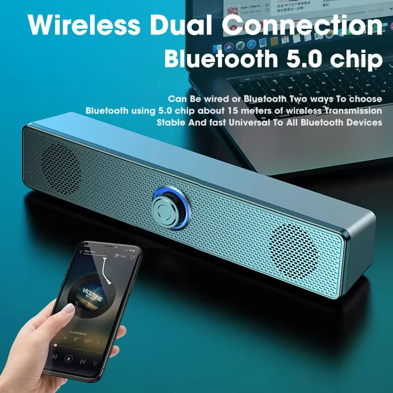 บลูทูธ 5.0 4D ซาวด์บาร์แบบมีสา - Gaming Speaker บทวิจารณ์และราคา