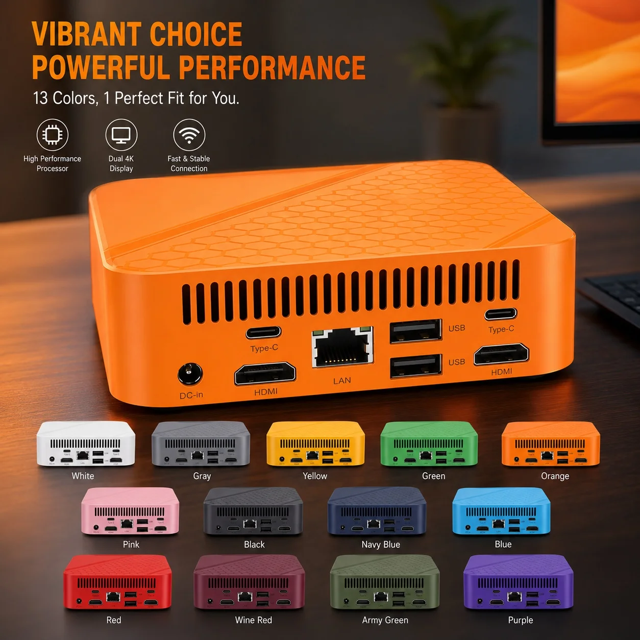 มินิพีซีพกพาสีสันสดใส Intel Ce - Pc Gaming Editing บทวิจารณ์และราคา