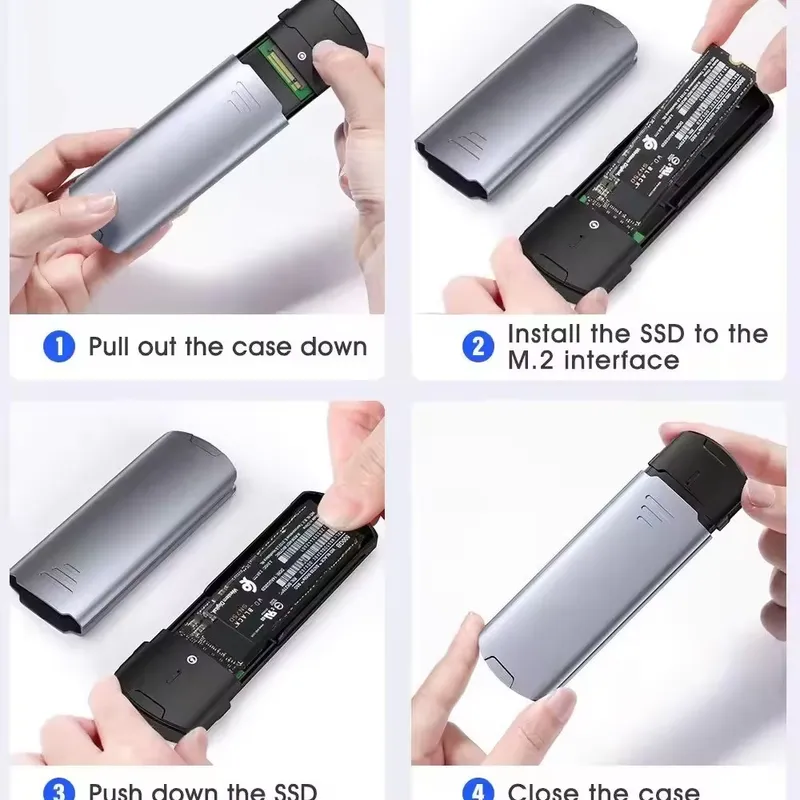 กล่องใส่ M2 NVMe SSD 10Gbps อล - Pc Gaming Editing บทวิจารณ์และราคา