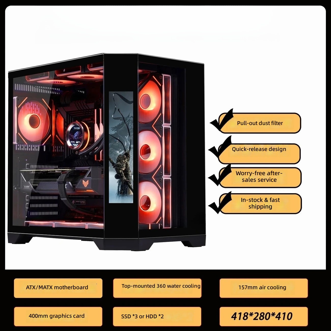 เคสคอมพิวเตอร์สำหรับเล่นเกมพร้ - Pc Gaming Center บทวิจารณ์และราคา
